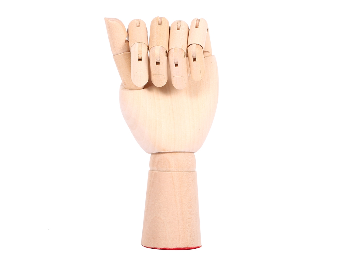 Muñeca De Mano De Madera Articulada Con Secciones Y Pulgar Oponible Para Arte Y Manualidades