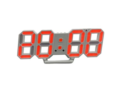 3D LED reloj digital despertador reloj de pared digital reloj estéreo ELKUAIE