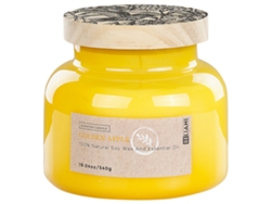 Vela aromática BELIANI Delight bliss de Cera de soja Amarillo 10x10x10