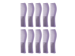 10 Peines De Pelo De Paja De Trigo Con Dientes Finos Y Gruesos, Mango Ergonómico Para Estilizar El Cabello
