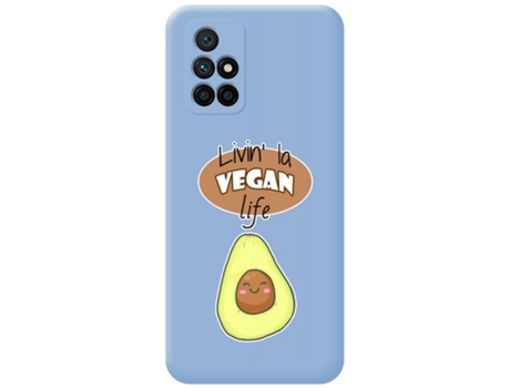 Carcasa Xiaomi Redmi 10 TUMUNDOSMARTPHONE Silicona Líquida Dibujos Azul