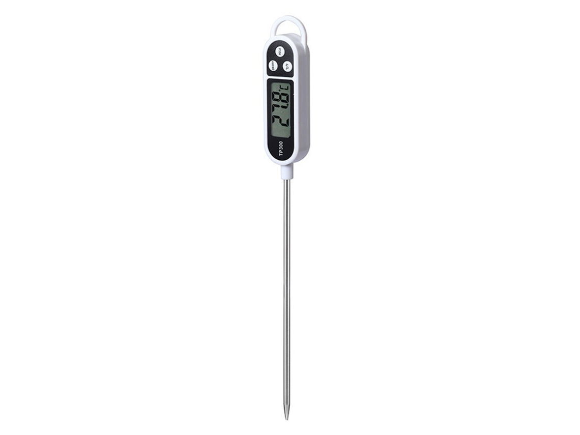 Termómetro digital de alta precisión para alimentos con sonda larga de acero inoxidable para cocinar y para carnes.