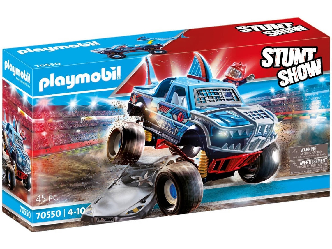 PLAYMOBIL Monster Truck Shark (Edad Mínima: ‍4 Años - 23 Piezas)