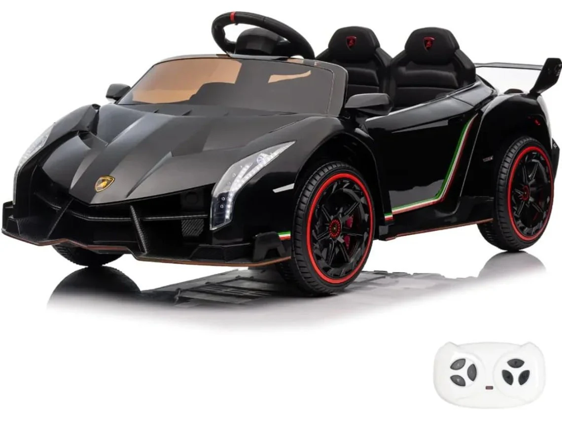 Vehículo Eléctrico Infantil - Lamborghini Veneno 12v - 1 A 6 Años - Negro