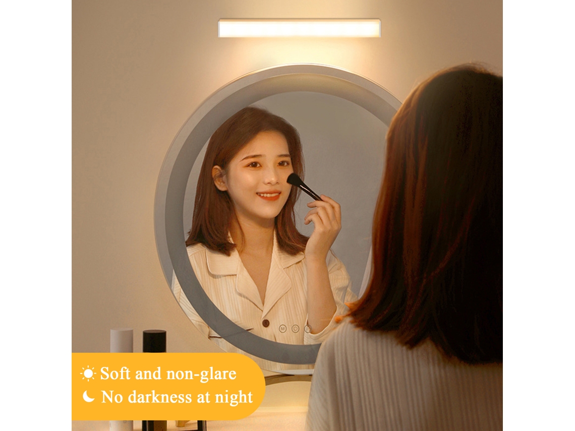 Yncm2026-lámpara De Noche Recargable Para Dormitorio Con Luz Led Cuidado De Ojos, Lámpara De Mesa Pequeña Sin Perforar, Adsorbente