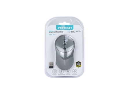 Ratón Inalámbrico para Ordenador Inalámbrico con Luz Led PRITECH Pbp-466 Gris