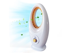 Ventilador Sin Aspas Ventilador de Torre Silenciosa 40W Ventilador de Pie 3 Velocidades Blanco SELEOK