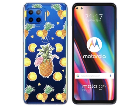 Carcasa Motorola Moto G 5G Plus TUMUNDOSMARTPHONE Dibujos Transparente Multicolor