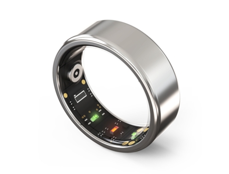 Smart Ring CHRONUS, Bluetooth 5.1, múltiples funciones de salud, IPX8 resistente al agua (plateado, 11#-20,7 mm)