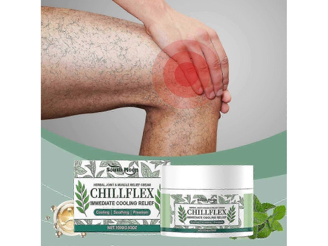 Crema De Masaje Chillflex Para El Alivio Del Dolor En Piernas Y Músculos 100 G Hierbas Calmantes 2025