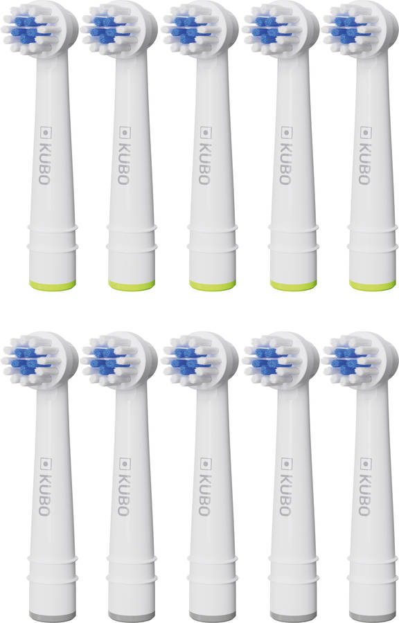 Recambio Cepilllo KUBO KBTH6495 (10 unidades - Compatible con Oral-B)