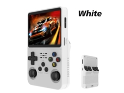 Consola De Jogos Porttil Fwinl R36s Jogo De Arcade Retro Porttil, Sistema Duplo 3d, Branco 128gb
