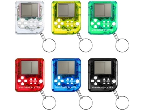 Llavero ZMDECQNA Portátil Piezas Consola Rompecabezas Clásico Nostálgico Regalo Creativo