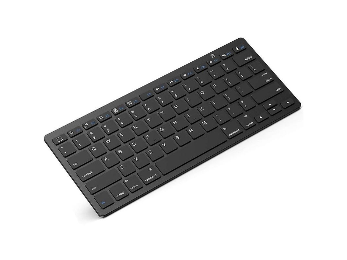 Teclado Inalámbrico Delgado, Mini Teclado Inalámbrico De 2,4 Ghz Con 78 Teclas Para Windows, Mac, Ios Y Linux.