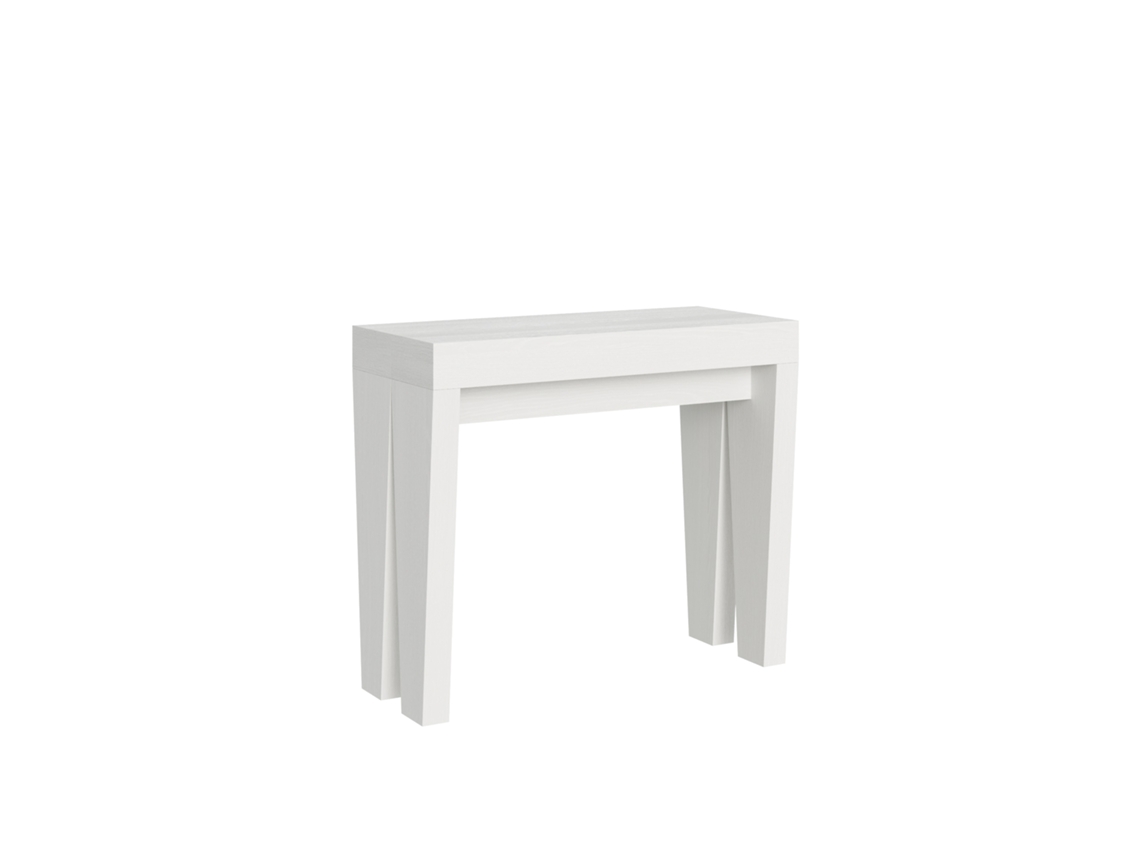 Consolas Spimbo Extensible hasta 300 cm ITAMOBY (90 x 40 x 77 cm - Paneles de Melamina - Fresno Blanco)