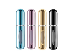 Botella atomizadora de perfume recargable portátil de viaje SIURN (5 ml, paquete de 4)