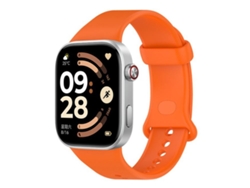 Bracelete Para Xiaomi Band 9 Pro / 8 Pro - Silicone Respirável - Cor Sólida Laranja