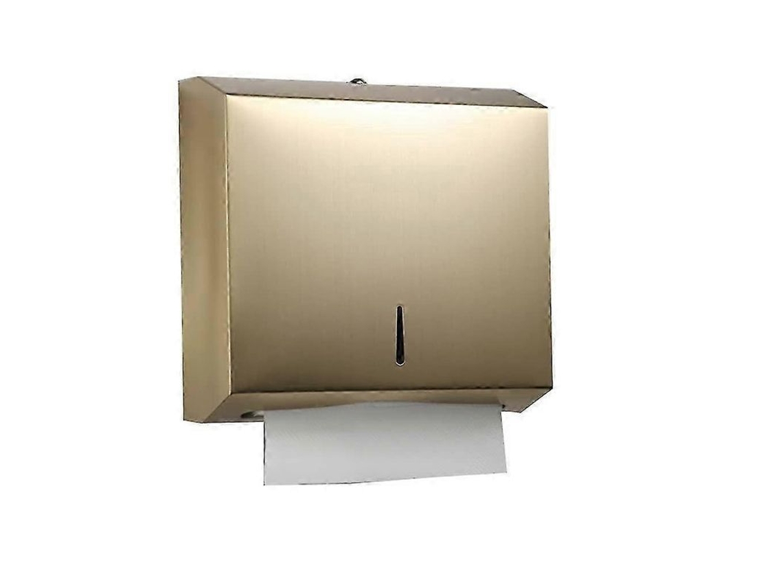 Portarrollos De Papel Higiénico De Acero Inoxidable Con Cierre De Seguridad E Impermeable Para El Hogar, Hoteles Y Oficinas - Dorado