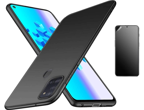 Kit Carcasa Y Protector Oppo A53 Ultimatte Turtleshell Negro
