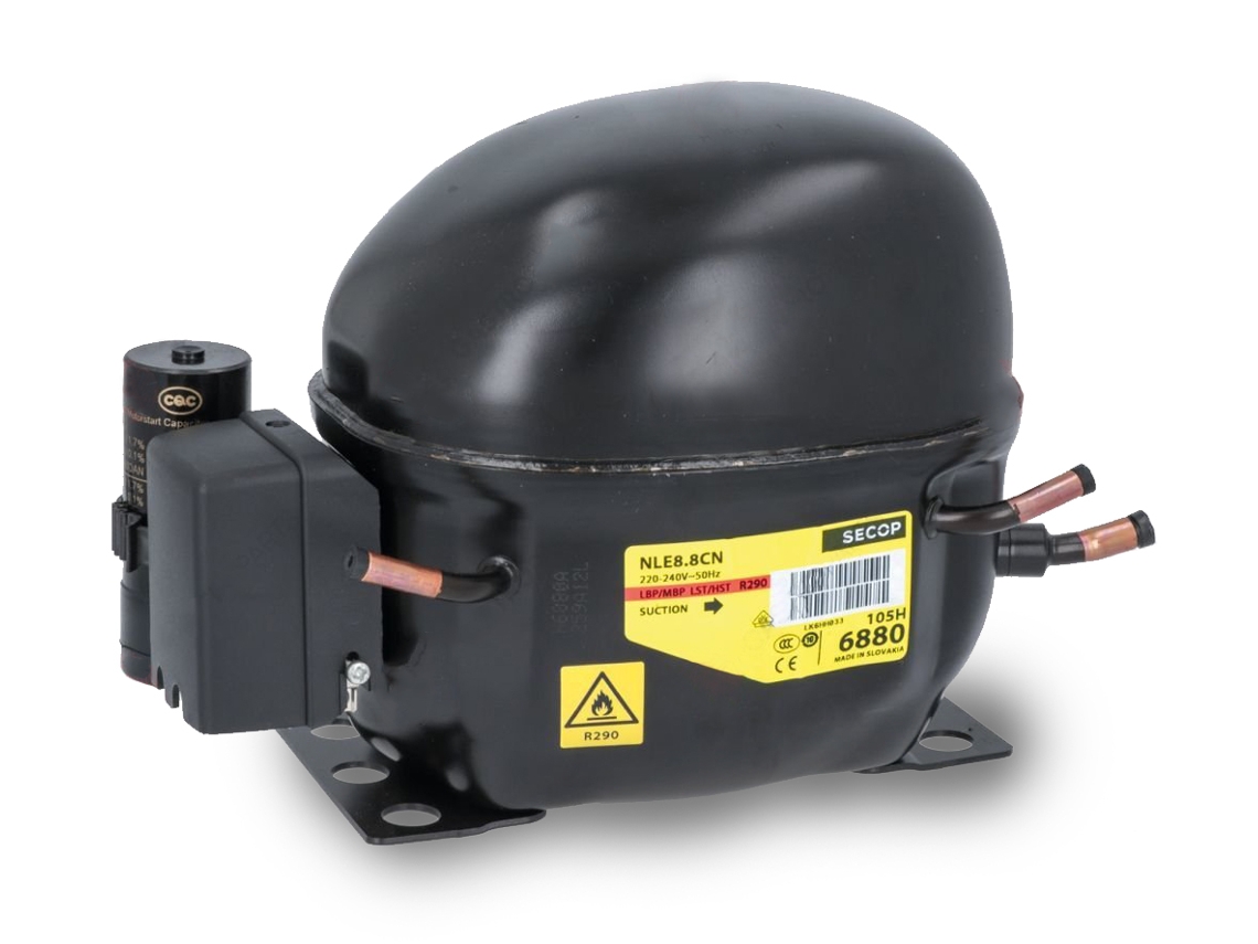 Compresor Secop Nle8.8cn R290 Lmbp 8,76cc- Hasta Fin De Existencias Para Frigorífico/congelador Cmp352df
