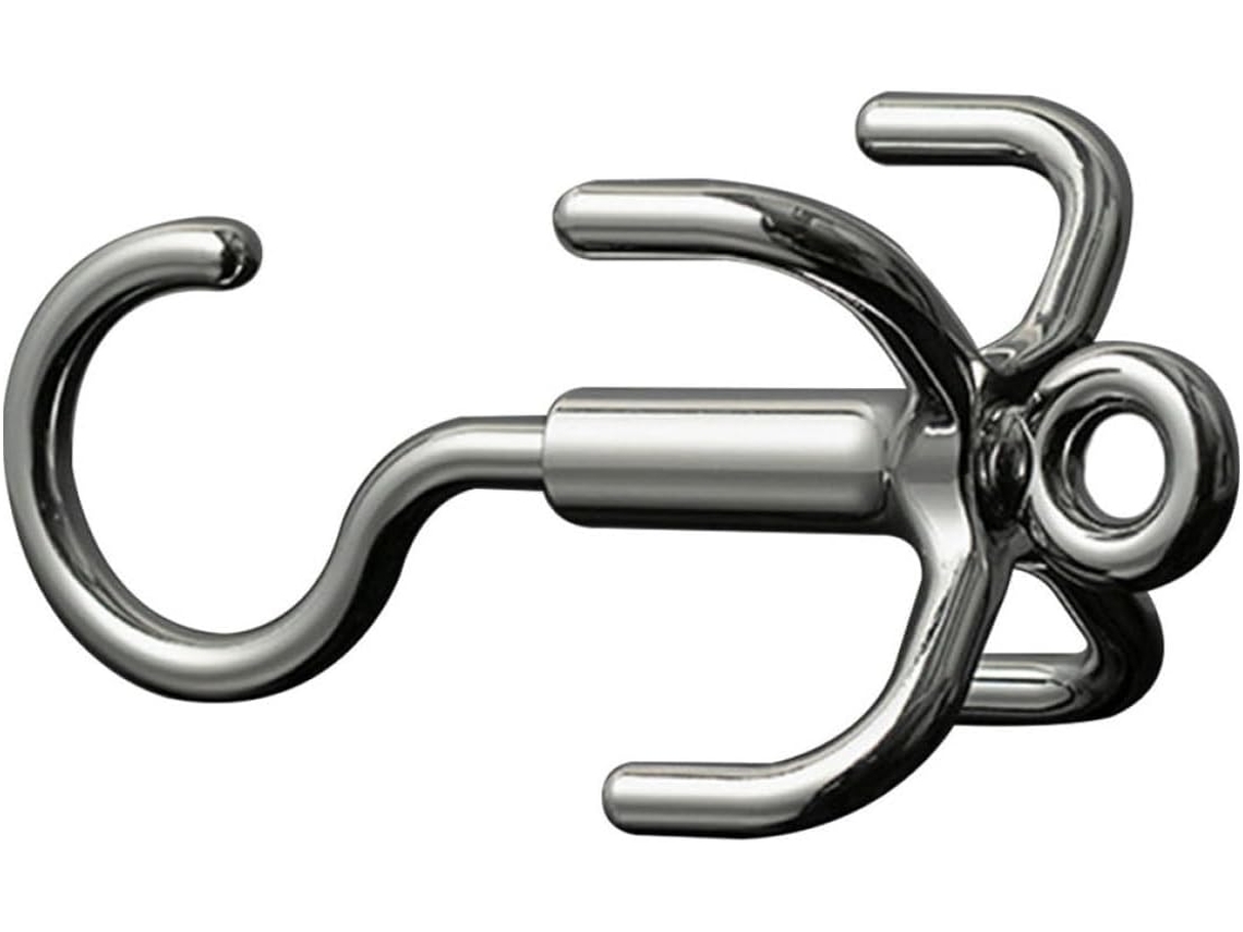 Soporte Giratorio Cinturón Abs Plateado 4 Ganchos Elegante Gancho Multiusos Armario Práctico Organizador