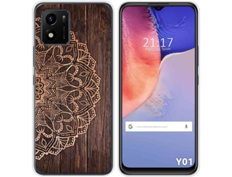 Carcasa Vivo Y01 TUMUNDOSMARTPHONE Dibujos Madera 06 Multicolor