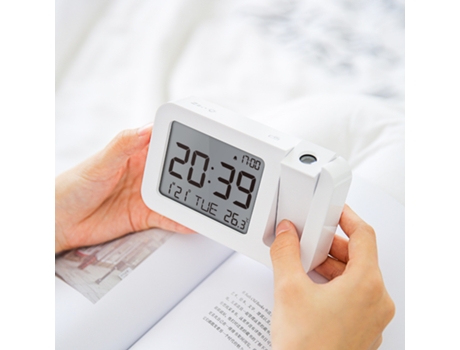 Reloj despertador de proyección con pantalla de temperatura