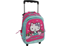 Mochila con Ruedas HELLO KITTY Apple (Rosa, Azul - Poliéster - 36x26x16cm)
