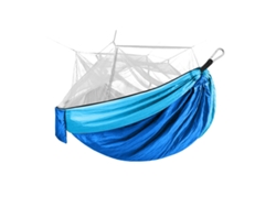 Mosquitera para acampar al aire libre con protección contra mosquitos. (Azul oscuro y azul claro, 260 x 140 cm)
