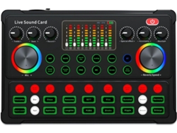 Tarjeta De Sonido Bluetooth M3 Rgb Led, Mezclador De Audio Externo No Compatible, Reducción De Ruido