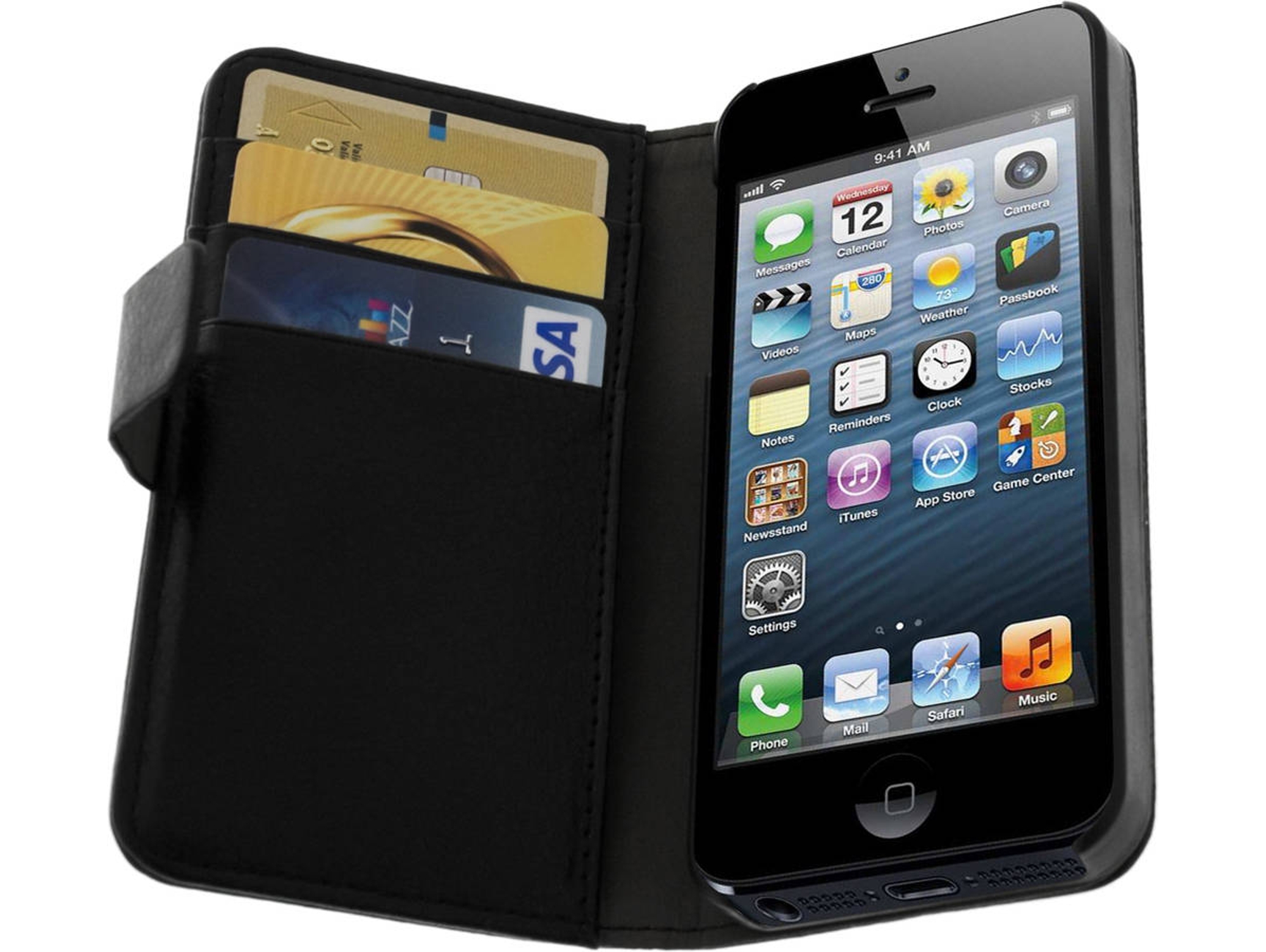 Funda iPhone 5, 5s, SE AVIZAR Book 