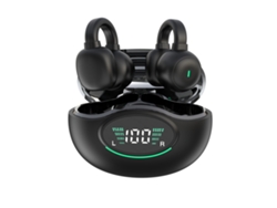 Auriculares inalámbricos Bluetooth 5.3 de conducción ósea con clip para el oído abierto y micrófono incorporado, adecuados para correr y hacer ejercicio.