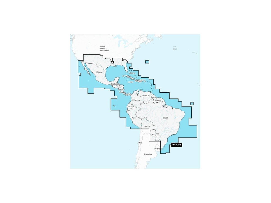 Mapa de navegación + sd grande - méxico - caribe - brasil platino NAVIONICS