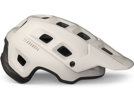 Casco de bicicleta de montaña MET Terranova (Talla: L - Blanco)