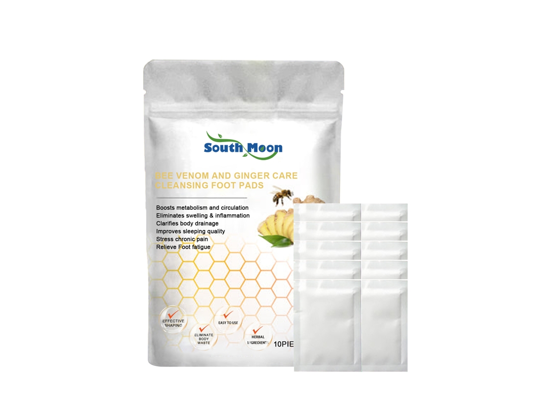 Parche para el cuidado de los pies con veneno de abeja y jengibre.