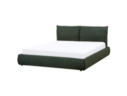 Cama de agua Beliani Vinay de poliéster verde (176 x 233 x 90 cm)