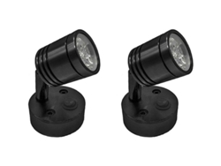 Luz Led De Punto 12v Ajustable Para Lectura En Camper Caravana Barco Interior Negra