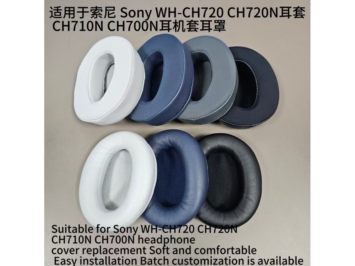 Puntas/protectores para auriculares Sony WH Blue con diadema de cuero, 2 piezas CH720N Yunzii