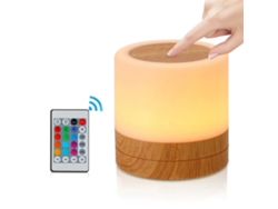 Lámpara De Escritorio Portátil Con Bluetooth A Batería, Luz Nocturna Rgb Ajustable Inalámbrica, Con Control Remoto
