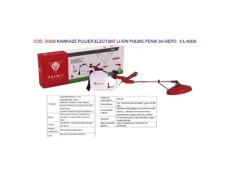 Kamikaze pulver.elect.bat li-ion pulmic fenix 35+depo. 5 l 8300