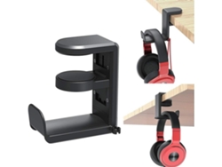 Soporte Ajustable Para Audífonos Mesa Con Gancho