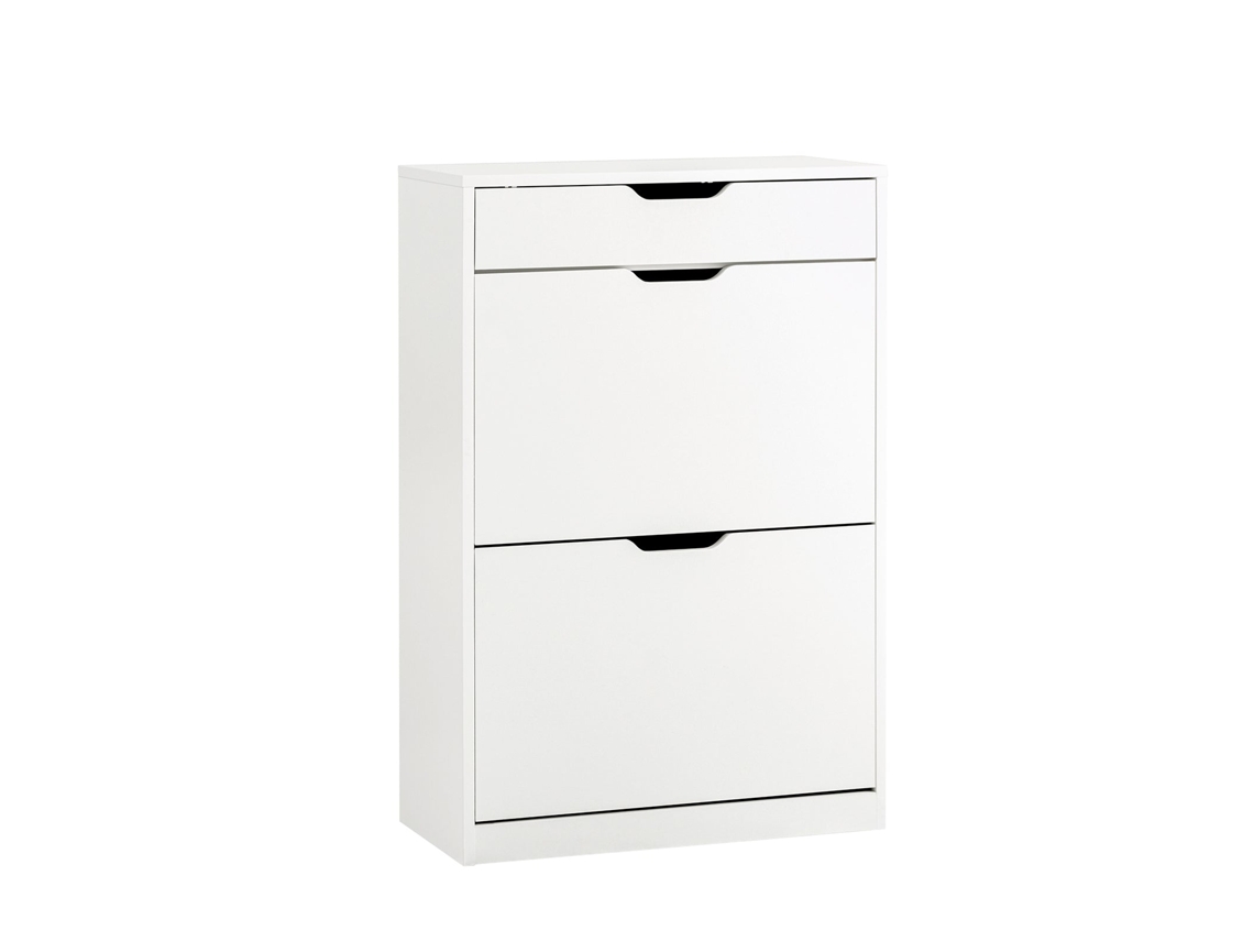 Zapatero Con 2 Solapas Y 1 Cajón Organizador Fsr180 W Sobuy
