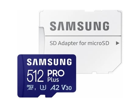 Micro sd card uhs-i u3 full hd 4k uhd 180mb/s read 130mb/s write memory card incl. sd adapter 2023 SAMSUNG Pro Plus 512 GB