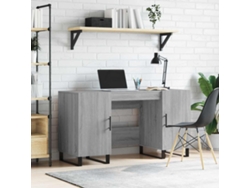Escritorio | Mesa | Escritorio 140x50x75 cm Derivados de madera Gris Sonoma
