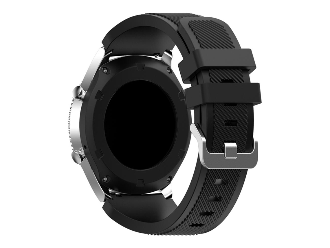 Correa De Silicona Compatible Con Samsung Gear S3 Frontier / Classic - Negro