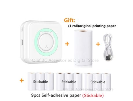 Mini impresora de etiquetas de gatos y osos, impresora térmica portátil de 200Dpi, impresión sin tinta, pegatinas de 57Mm para Ios y Android HHZ