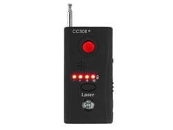 Detector de errores CC308, antiespía, RF, para DECT, dispositivos inalámbricos de escucha y vigilancia, con obturador de 6 LED, Yizhood (negro)