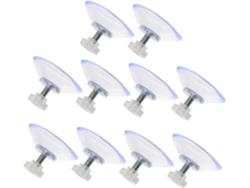 Ventosas Tornillo Transparentes Potentes 40 Mm Ajuste