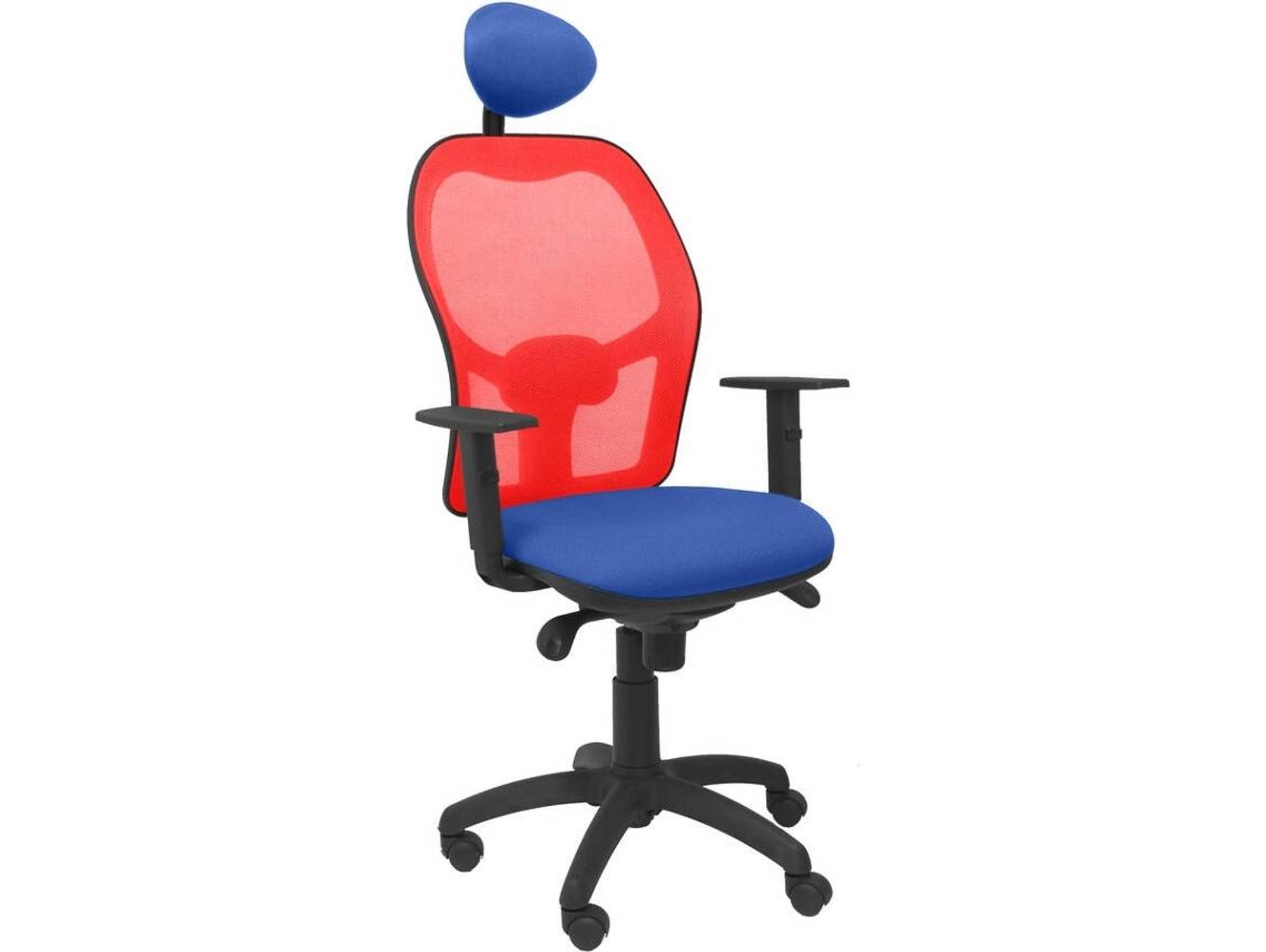 Silla de Escritorio Operativa PYC Jorquera C Azul R (Brazos Ajustables - Malla)
