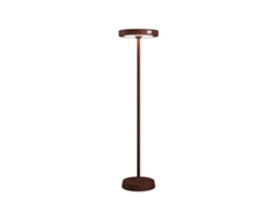 Lámpara de pie solar LED recargable Barbell Solar RF de 65 W - Lámpara de pie para exteriores con 3 ajustes de altura (156-113-70 cm) Corten